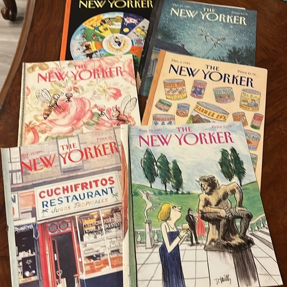 Vintage New Yorker Magazine Covers Only 1991 Set of 35 Artwork Frameable Gifts - Picture 4 of 4